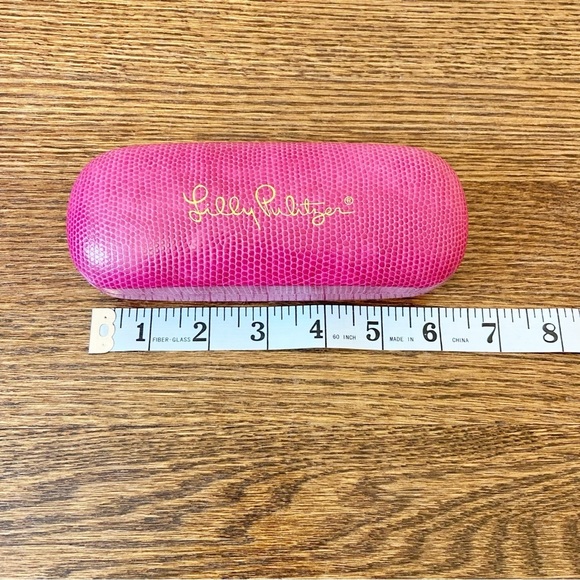 Lily Pulitzer | Pink Reptile Print Sunglasses case “ONLY” - Picture 7 of 8